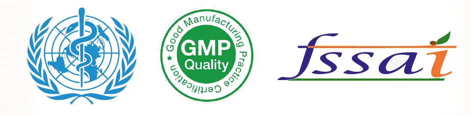 WHO, GMP Quality and Issai certifications